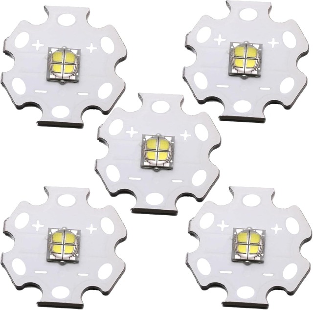 SMD LED Chip 5050 10W High CRI 80-90Ra Outdoor Lighting PCB Star Board 10mm 20mm | JINGLEIKE Dimmable 2-Year Warranty Cool White