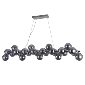 Lampada <span class=keywords><strong>a</strong></span> sfera moderna lampada <span class=keywords><strong>a</strong></span> <span class=keywords><strong>sospensione</strong></span> lampadario lampada <span class=keywords><strong>da</strong></span> fumo G9 X 25 e illuminazione in metallo vetro per soggiorno <span class=keywords><strong>camera</strong></span> <span class=keywords><strong>da</strong></span> <span class=keywords><strong>letto</strong></span> - Product Image 2