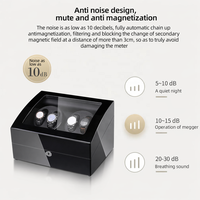 Remontoir de montre automatique MINEESI personnalisé fait main de luxe à 4+6 emplacements avec verrouillage, protection, matériaux recyclés écologiques et finition haute brillance