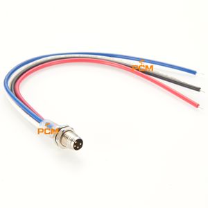 Prise M8 étanche avec <span class=keywords><strong>fil</strong></span> <span class=keywords><strong>de</strong></span> 20cm IP67 mâle 3/4 broches câble <span class=keywords><strong>de</strong></span> connecteur d'aviation M8 faisceau <span class=keywords><strong>de</strong></span> câblage panneau prise capteur cloison cordon - Product Image 5
