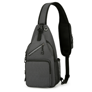 Sac de Poitrine Sportif Mixte en Gros pour Hommes, en Polyester Imperméable, pour Cyclisme, Sac Bandoulière Tendance avec Fermeture Éclair, Portable - Product Image 1
