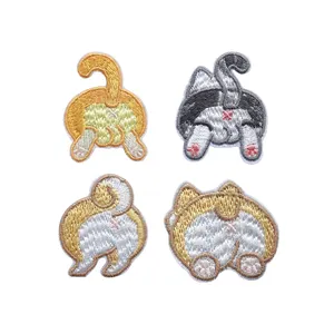 Adesivi <span class=keywords><strong>da</strong></span> ricamo decorativi creativi all'ingrosso personalizzati Corgi cani <span class=keywords><strong>gatti</strong></span> - Product Image 1