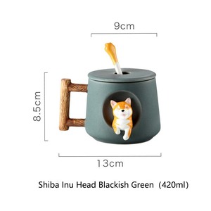 Caneca de Cerâmica de Corgi Fofa para Café, Chá e Leite, Design Moderno, Presentes Perfeitos para Escritório e Casa - Product Image 2