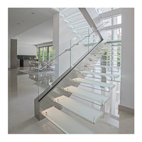 Boîte en chêne moderne personnalisable suspendu flottant escalier intérieur maison Villa Design pour application appartement
