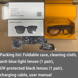Gafas inteligentes AI G300 1080P Video 800W Cámara HD Memoria de 32Gb Gafas ChatGPT Llamada BT con <span class=keywords><strong>2</strong></span> pares de lentes Transmisión Wi-Fi - Product Image 5