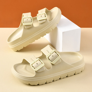 Pantoufles d'été à semelles épaisses et antidérapantes pour femmes, sandales de plage respirantes en EVA, à bout ouvert, taille adulte 325 - Product Image 1