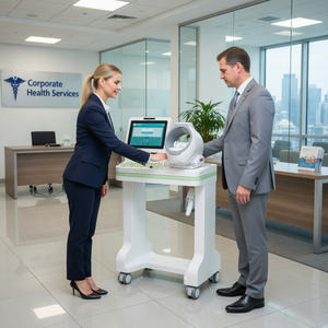 Kiosque de santé multifonctionnel Huasheng Medical HS-GQ03 : Évaluation pré-emploi par IA, surveillance de la santé, dépistage d'alcool et analyse de la composition corporelle en libre-service - Product Image 1