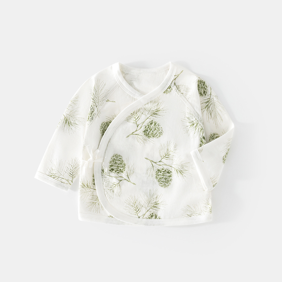 Green-summer pine tower ice oxygen cotton half back