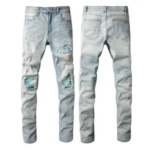 Enge Stretch-Mode Marken stil Amari Jeans Tapered Designer Jeans Herren Italienische Herren Stretch Jeans