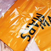 Sacs postaux orange personnalisés enveloppe d'emballage résistante en plastique paquet de livraison de taille personnalisée chaussures et vêtements imperméables
