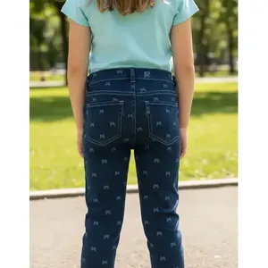 Jeans Skinny Stampati per Ragazze Stile Adrenaline a Vita Alta Modello Pencil per Uso Casual - Product Image 2