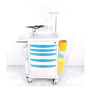 <span class=keywords><strong>Herta</strong></span> pratique hôpital meubles véhicule de sauvetage chariot ABS anesthésie voiture métal médical chariot roues pratiques - Product Image 5