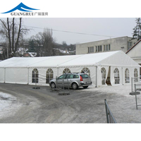 Carpa de marquesina de boda de lujo para 200-300 personas con forro de decoración y carpa de alquiler de fiesta interior de pared lateral a la venta