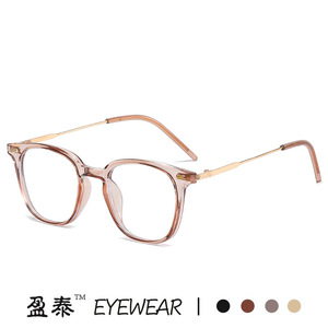แว่นตาทรงเหลี่ยม TR90 ป้องกันแสงสีฟ้า เลนส์ใส ผู้ชาย กรอบขนาดกลาง เลนส์ PC - Product Image 3