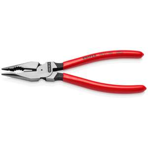 KNIPEX 08 21 185 Pince à bec combiné revêtue de plastique noir atramentisée 185 mm - Product Image 2