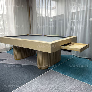 Table de <span class=keywords><strong>billard</strong></span> de luxe <span class=keywords><strong>pour</strong></span> la maison avec pieds et tiroirs en verre cristal, table de <span class=keywords><strong>billard</strong></span> de style villa de 8 pieds avec plateau de tennis, chaises et bancs - Product Image 5