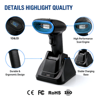 Escáner de Códigos de Barras 1D 2D WCMI con Venta Directa del Fabricante, Certificación CE FCC RoHS, Garantía de Dos Años, Lector de Códigos QR Inalámbrico USB en Stock