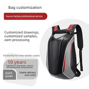 Mochila de Motocicleta Resistente al Agua con Carcasa Rígida, Tira Reflectante Nocturna, 14L de Gran Capacidad, para Viajes en Moto - Product Image 6