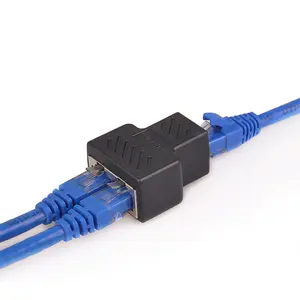 RJ45 divisor Cat6 8P8C de red Ethernet Adaptador 1 hembra a 2 hembra puerto LAN Splitter para Router POE