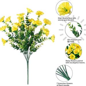 Flor Artificial de <span class=keywords><strong>Trompeta</strong></span> de Eucalipto de 7 Puntas, Flor de Simulación para Exteriores, Moldeada por Inyección - Product Image 3