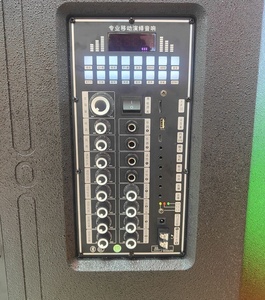 Thiết kế mới OEM 12 inch 200W Xe đẩy karaoke woofer di động hoạt động loa với hai micro không dây cho phòng tập thể dục phòng tập thể dục - Product Image 4