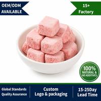 OEM Gedroogd Fruit Glutenvrij Knapperig Gefreeze-droogde Yoghurt Gefreeze-droogde Yoghurt Fruitblokjes voor alle leeftijden Gedroogde Groenten