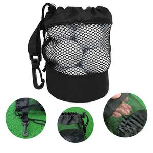Bolsa de Golf Negra al por Mayor con Malla de Nailon de Alta Calidad y Clip de Plástico para Colgar, Conveniente para Colgar - Product Image 3