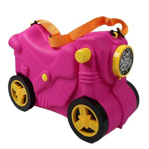 Kids <strong>Suitcase</strong> with Wheels Ride on Carry on Sit on Hand Luggage Cabin Trolley <strong>Children</strong> <strong>Suitcase</strong> Pink Travel Bags Boys &amp; Girls - Product Image 1