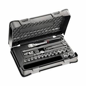 Jeu de douilles à cliquet 3/8 po, 605 pièces, avec cliquet et rallonges pour réparation automobile - Product Image 1