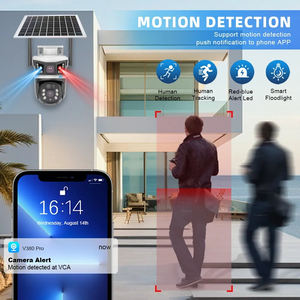 Açık 4G 6MP güneş WiFi kablosuz kamera IP Alarm itin 10x optik Zoom PTZ hareket izleme Mini dahili pil açık kullanım - Product Image 6