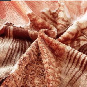 4Kg 2-Lớp Có Thể Đảo Ngược Mềm Sang Trọng Ấm Cúng Mờ Sang Trọng Sợi Nhỏ Màu Nâu Hoa Mẫu Đơn Tăng Tinh Khiết Bộ Đồ Giường Vua Kích Thước Chăn Cho Giường - Product Image 3