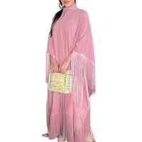 Abaya personnalisée pour femmes, islamique, modeste, naturelle, ample, élégante, couleur personnalisée, grande taille, manches longues avec ceinture intérieure