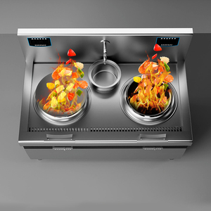 Hôtel Restaurant Hôtel 380V 50Hz 30kw Chauffage Électromagnétique Double Tête Haute Puissance Cuisinière À Induction Pour Commercial - Product Image 2