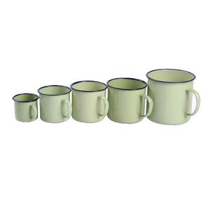 Tazas de Café de Metal Esmaltado Vintage Blancas Personalizadas con Logotipo, Aptas para Lavavajillas, con Asa, Ideales para Campamento y Actividades al Aire Libre, Aptas para Sublimación - Product Image 6