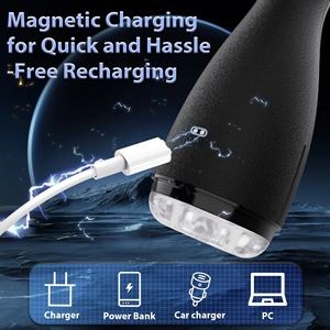 Máquina de Masturbação Masculina Automática com 3 Modos de Compressão, Vibração de 10 Frequências, À Prova D'água, Carregamento Magnético e Sucção - Product Image 6