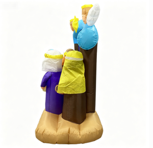 Crèche <span class=keywords><strong>de</strong></span> Noël gonflable <span class=keywords><strong>de</strong></span> 7 pieds avec anges et moutons - Product Image 3