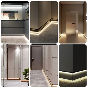 Profilo per Battiscopa in Lega di <span class=keywords><strong>Alluminio</strong></span> Serie 6000 T5 LED per Progetti di Lusso per Interni nel Mercato Mediorientale - Product Image 5