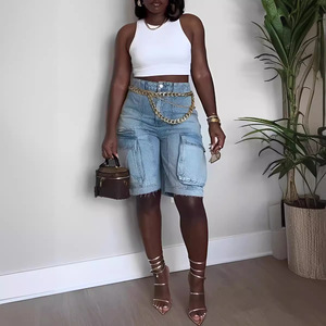 Nouveau Jean ample pour femme, déchiré, délavé, avec poches, tendance - Product Image 4