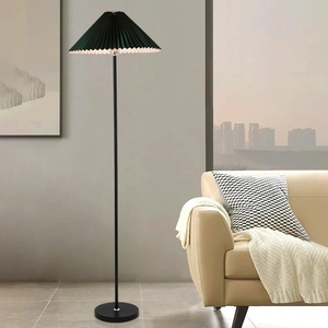 Lampada da Terra ad Angolo in Tessuto Plissettato Stile Americano Semplice e Lussuoso <span class=keywords><strong>per</strong></span> Soggiorno e Camera da Letto - Product Image 2