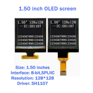 Qz bom mới ban đầu <span class=keywords><strong>1.5</strong></span> <span class=keywords><strong>inch</strong></span> 128x128 <span class=keywords><strong>OLED</strong></span> hiển thị màn hình LCD vuông sh1107 trình điều khiển màn hình nối tiếp - Product Image 3