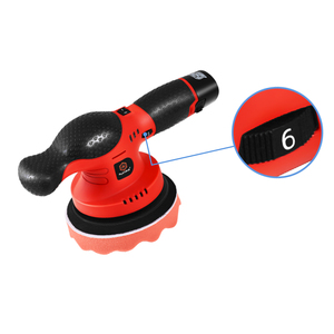 Polisseuse orbitale sans fil 15 mm 5 pouces à double <span class=keywords><strong>action</strong></span>, 6 vitesses variables, 120 W, 5500 OPM, modèle PLATYPUS 3152, alimentée par <span class=keywords><strong>batterie</strong></span> 12 V - Product Image 6
