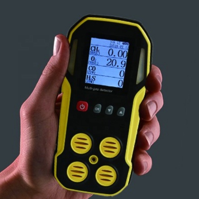 Handheld Industrial 4 Gas Monitor Multi Gas Analyzer CO H2S O2 Combustible Gas Detector for Mine Coal