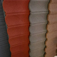 Metalldach bahnen Preise Holz fliesen 0,4mm Schwarz Farbe Stein beschichtetes Metalldach ziegel blech Stahldach materialien