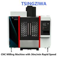 Centre d'usinage vertical automatique Tsingziwa VL856, 3 axes, BT40, machine de fraisage CNC avec vitesse rapide de 36 m/min