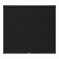 Persianas de Panal Inalámbricas Simples Negras de 25mm con Celda de Oscurecimiento Total, Cierre a Presión, Seguras para Niños, para Sala de Estar, Tamaño Personalizado, Ecológicas, OEM