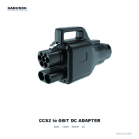 Adaptateur de chargeur EV GANCRON GB/T vers Type 2, connecteur de charge rapide AC, adaptateur EVSE LED, ODM, haute qualité pour la charge des voitures électriques