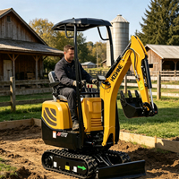 Excavator Mini Crawler 1.2T, Excavator Hidrolik Kecil, Penjualan Langsung Pabrik - Excavator Kecil Crawler Kompak dengan Baterai Lithium