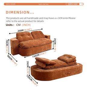 Sofá Cama Estilo Nórdico, Cómodo Sofá de Pana Plegable de Doble Uso, Estilo Relajado, para Sala de Estar, Dormitorio, Apartamento, Hotel - Product Image 6