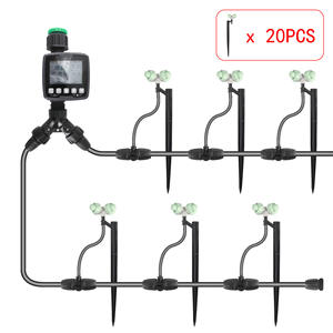 Système d'irrigation goutte à goutte avec minuterie numérique, arrosage automatique pour jardin, utilisation extérieure, tuyau de 20 mètres et kit d'arrosage - Product Image 5