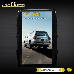 Écran de voiture de luxe de 17 pouces, autoradio Android Auto pour Toyota Land Cruiser LC200 GXR 2008-2015, style Tesla avec <span class=keywords><strong>Apple</strong></span> CarPlay DSP - Product Image 1